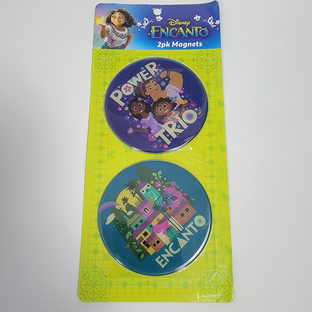 Disney Encanto 2pk Round Magnets Encanto, Power Trio Gift Collectible - 4"